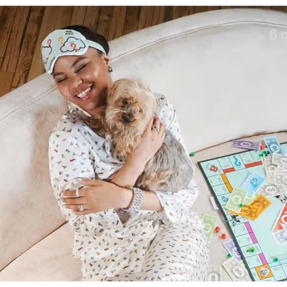 NWT Morgan Lane Monopoly x Morgan Lane Kinsley Pajama Top X-large Cream